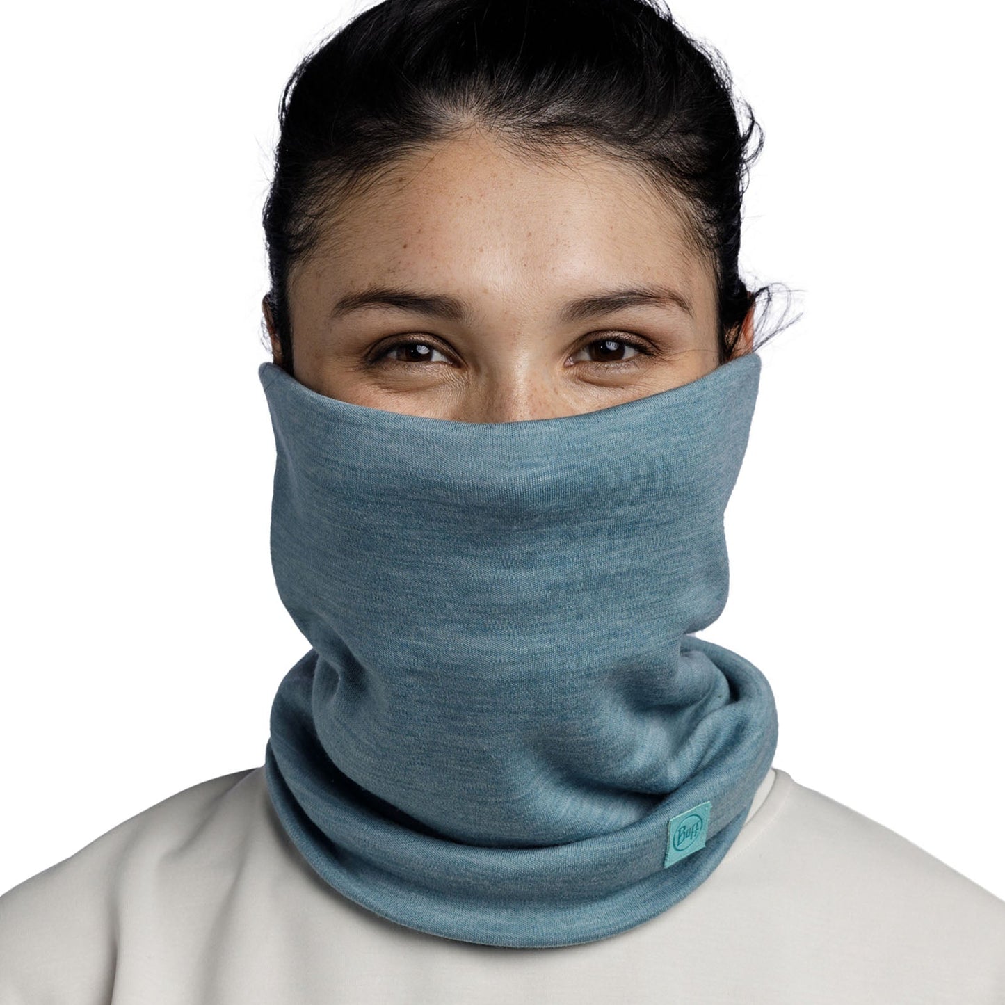 Buff Unisex Merino Wool Heavyweight Tubular Bandana Scarf - Pool