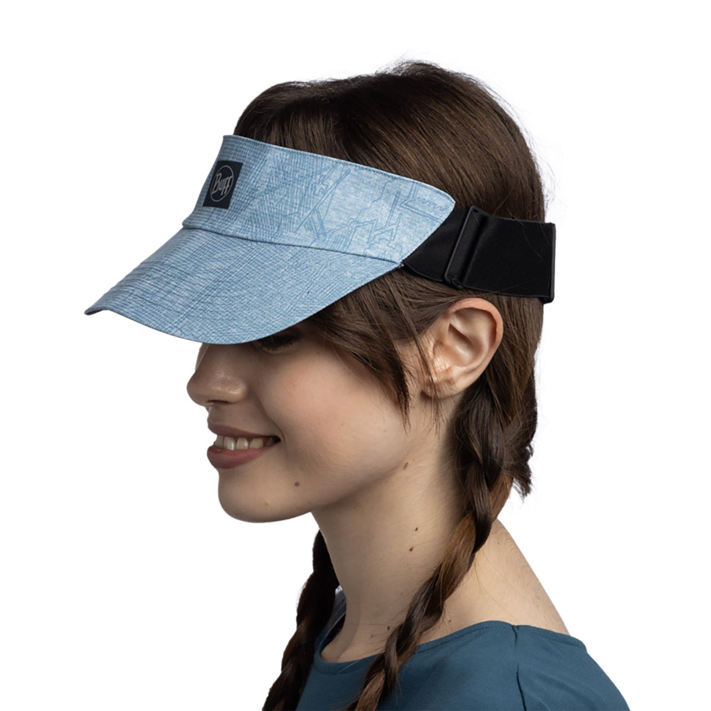 Buff Unisex Mens Womens Go Visor Adjustable Running Cap - Ellbe Steel