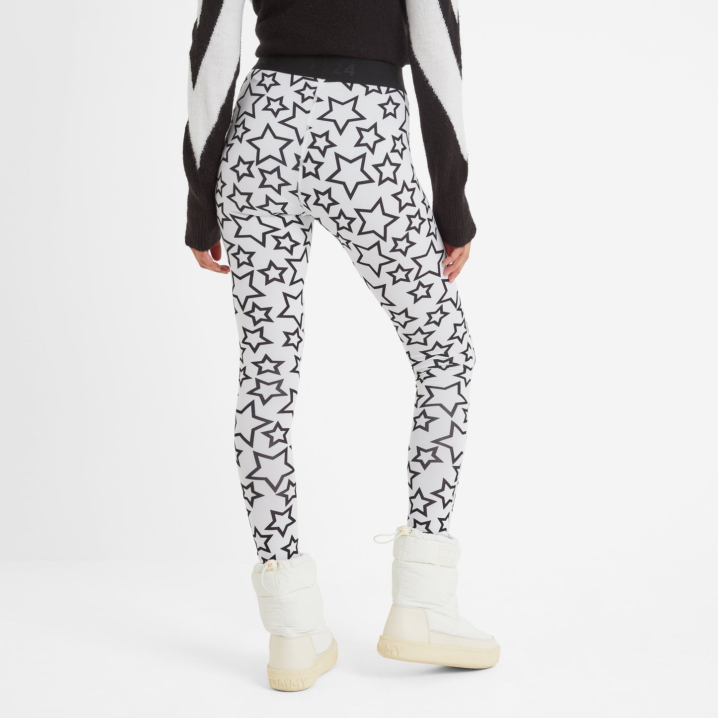 Snowdon Womens Thermal Base Layer Legging - Star Print