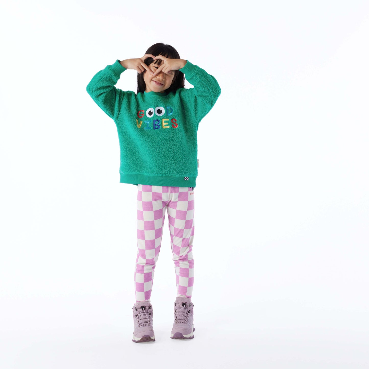 Swaledale Kids Shaun the Sheep Sherpa Sweat - Jungle Green