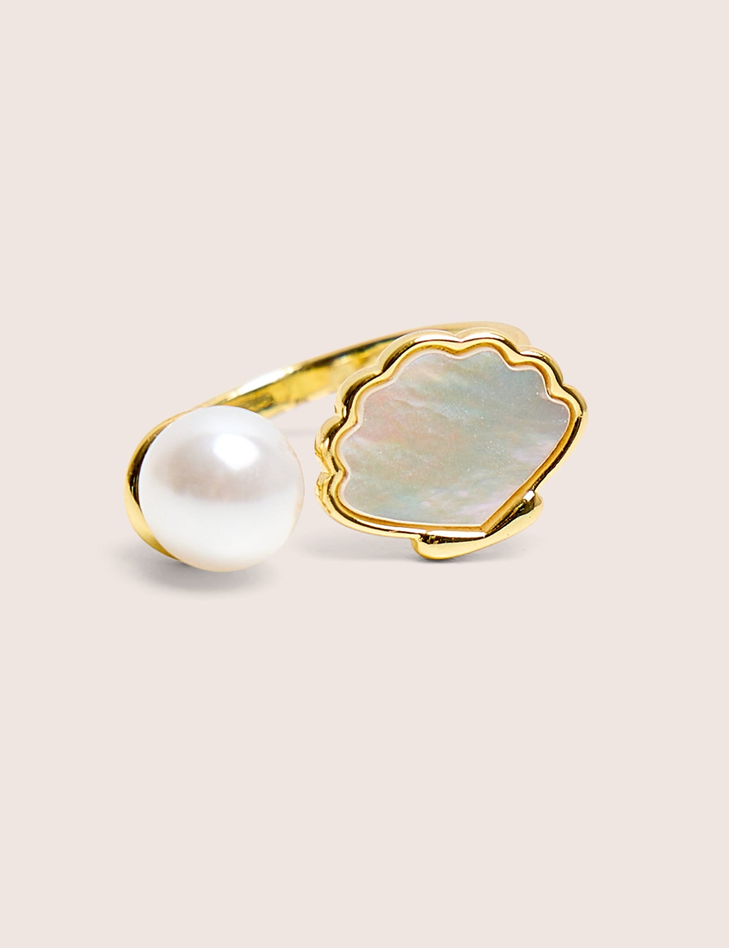 Adjustable Pearl Ring
