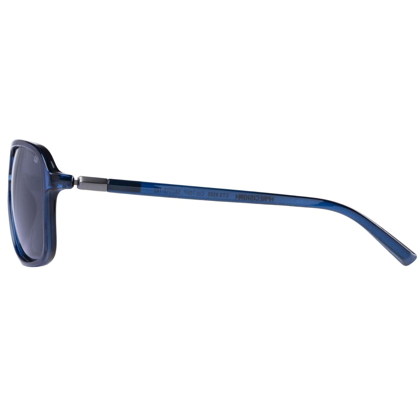 CAT Mens CPS-8505 Polarised Aviator Sunglasses - Gloss Navy/Crystal