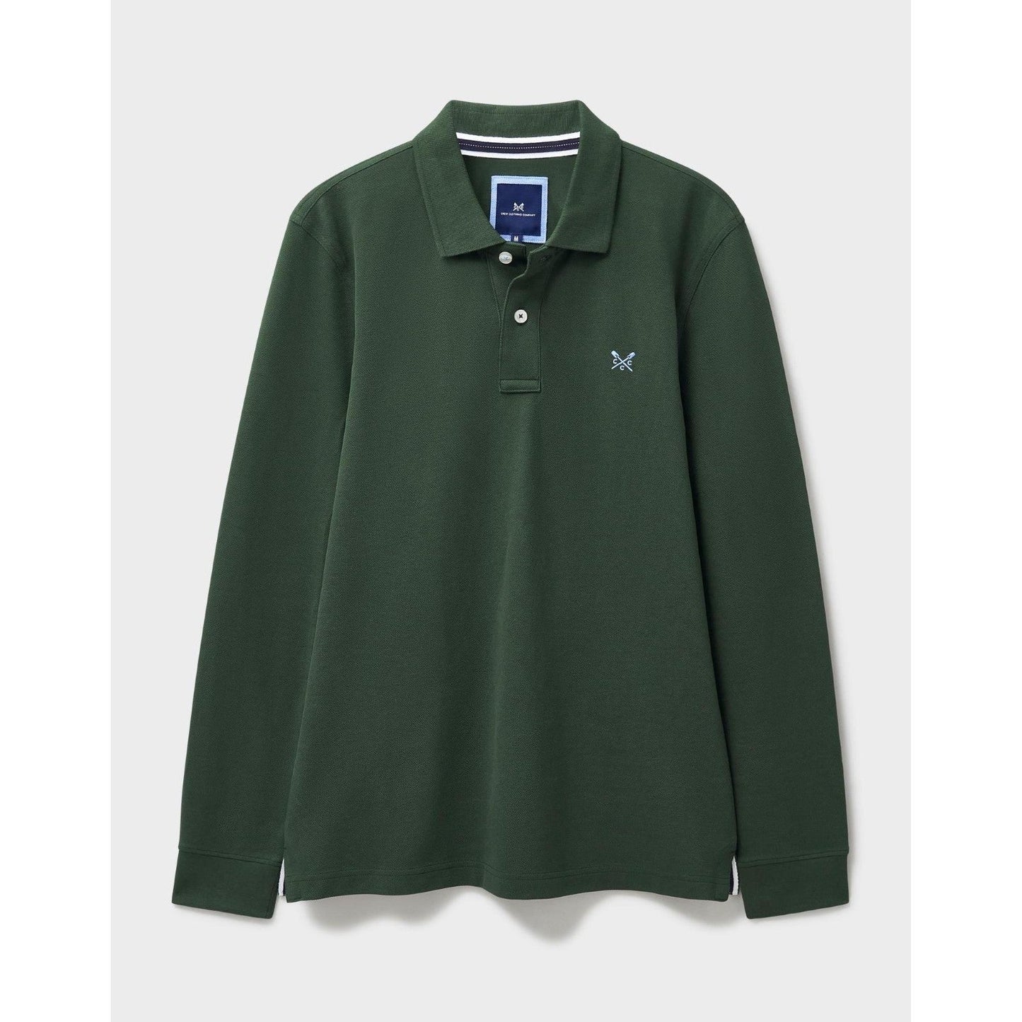 Crew Clothing Mens Pique Long Sleeve Polo Shirt
