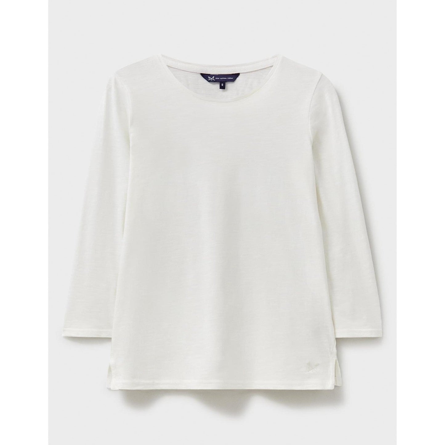 Crew Clothing Mens 3/4 Sleeve Perfect Slub Crew Neck Sweatshirt