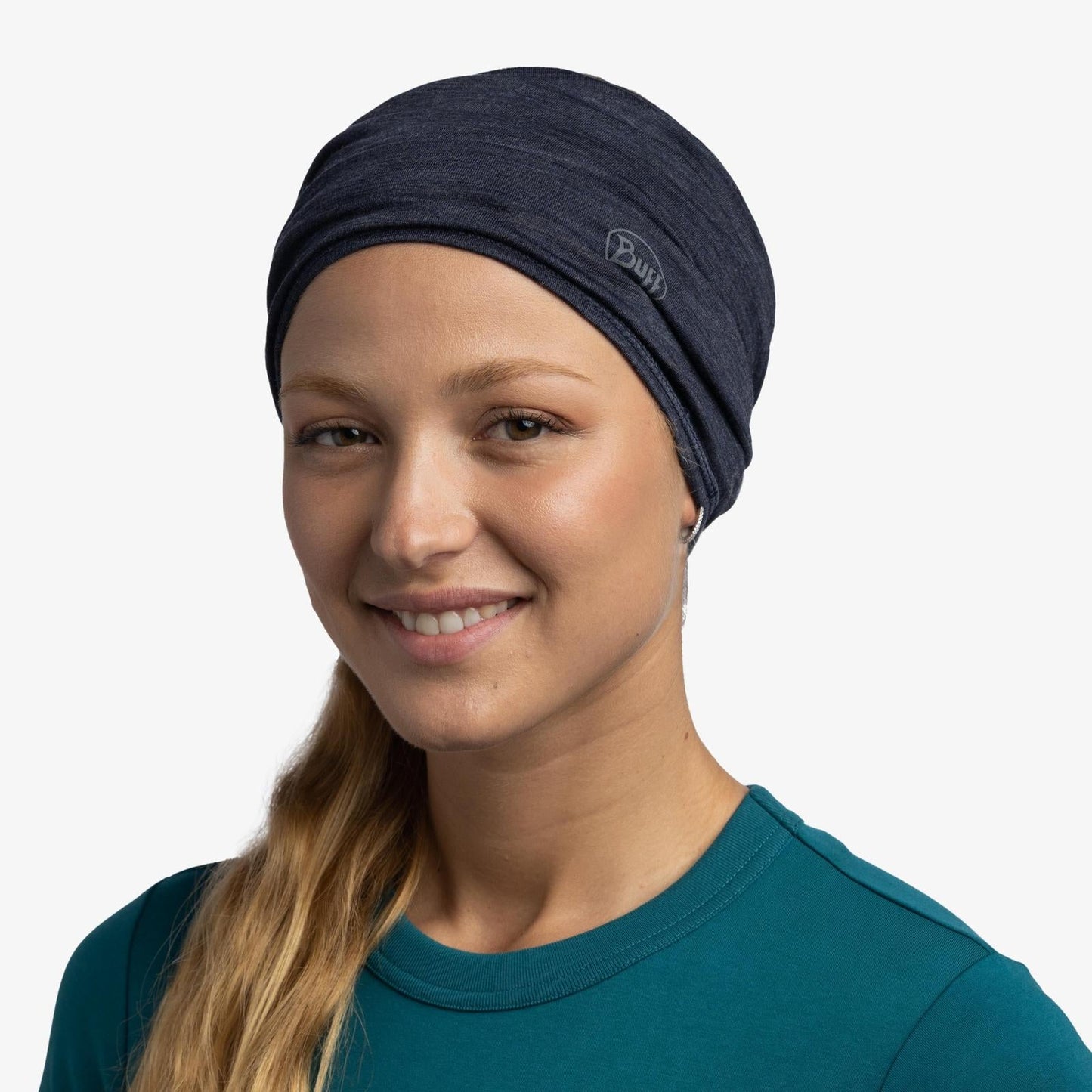 Buff Unisex Merino Wool Lightweight Tubular Bandana Scarf - Night Blue