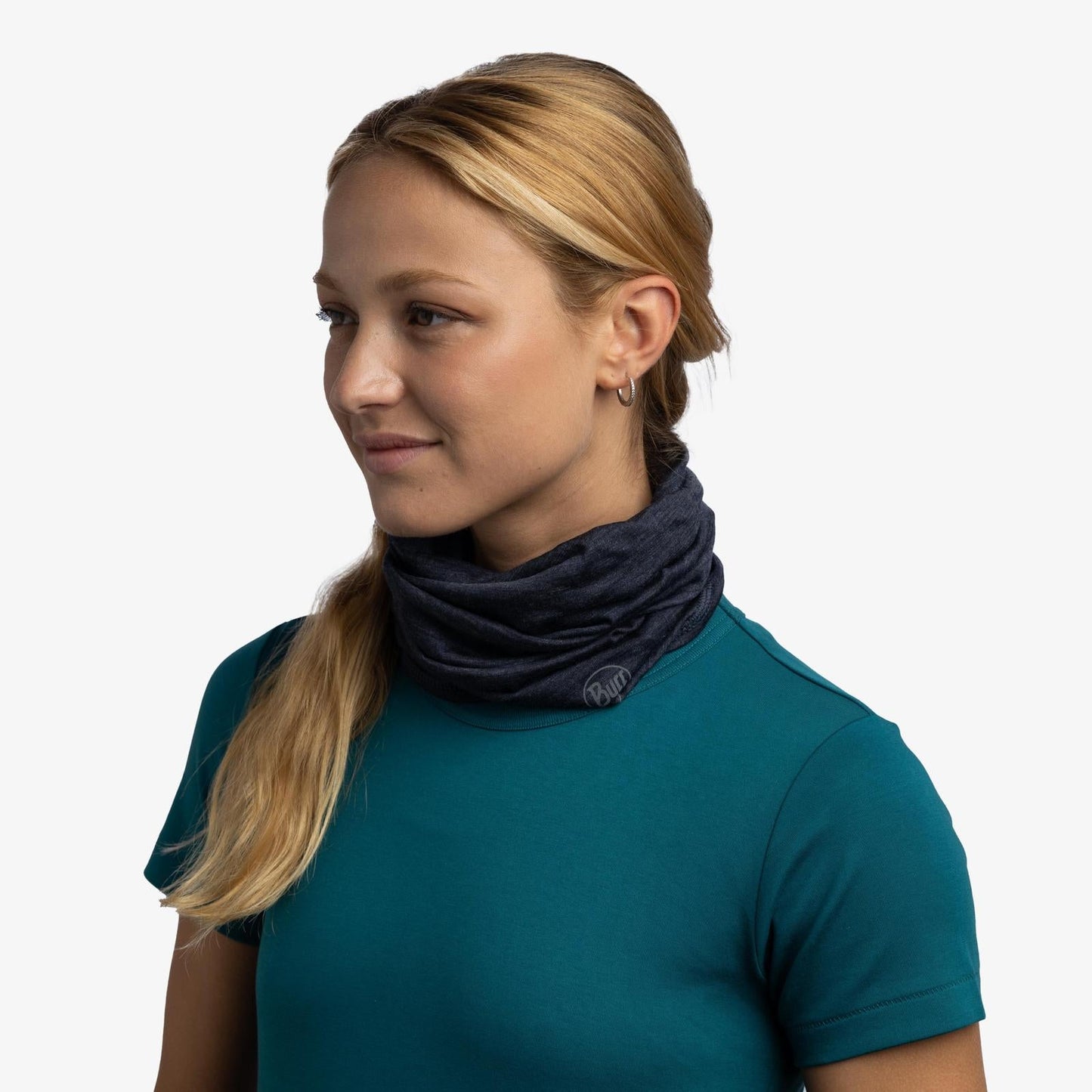 Buff Unisex Merino Wool Lightweight Tubular Bandana Scarf - Night Blue