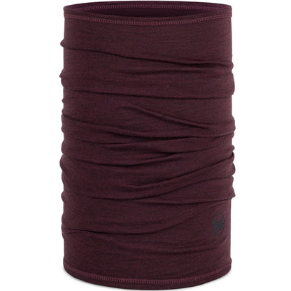 Buff Unisex Merino Wool Lightweight Tubular Bandana Scarf - Garnet