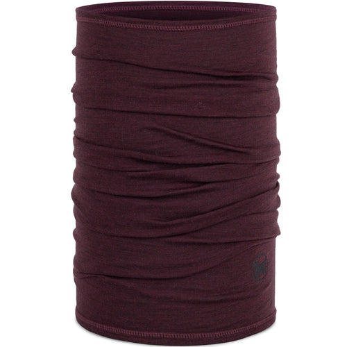 Buff Unisex Merino Wool Lightweight Tubular Bandana Scarf - Garnet