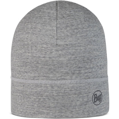 Buff Unisex Merino Wool Lightweight Beanie Hat - Light Grey