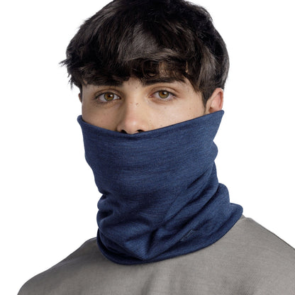 Buff Unisex Merino Wool Heavyweight Tubular Bandana Scarf - Night Blue