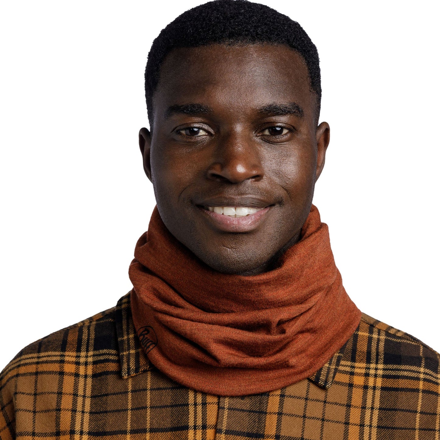 Buff Unisex Midweight Merino Wool Tubular Bandana Scarf - Cinnamon