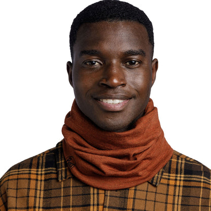 Buff Unisex Midweight Merino Wool Tubular Bandana Scarf - Cinnamon
