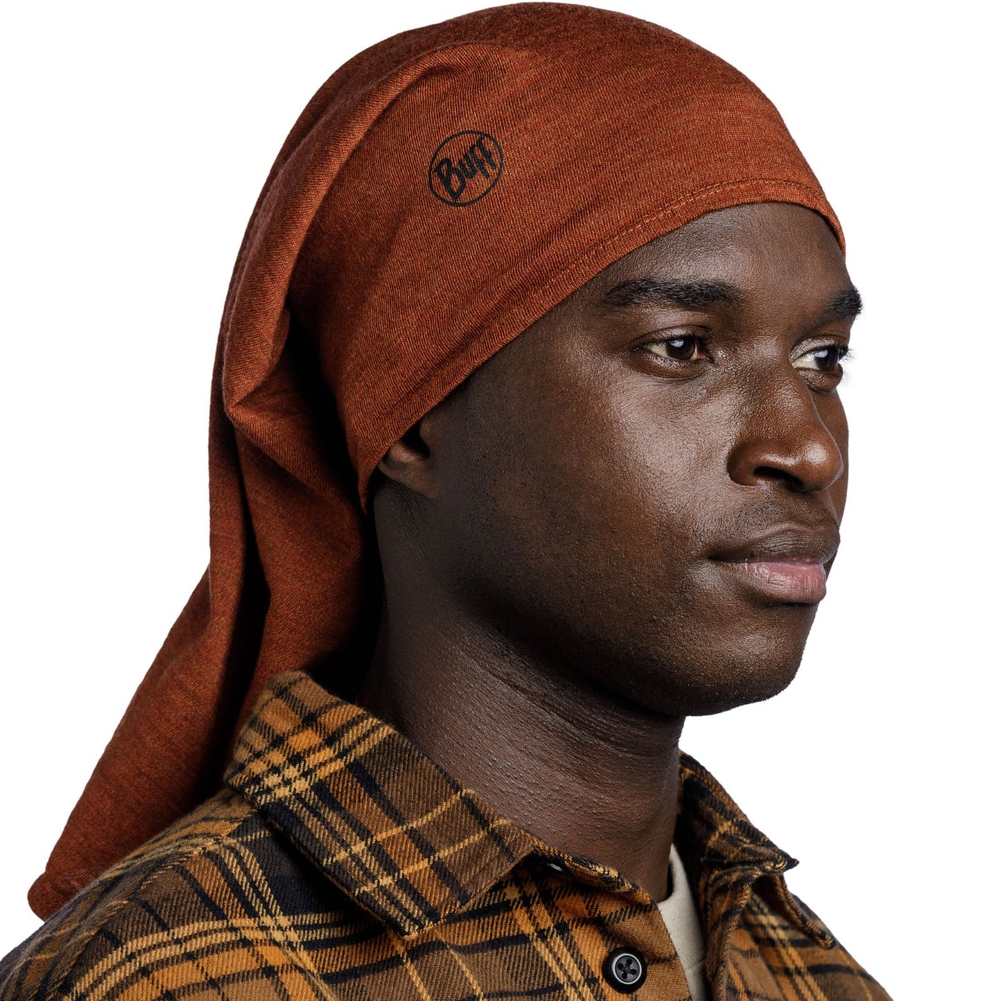 Buff Unisex Midweight Merino Wool Tubular Bandana Scarf - Cinnamon