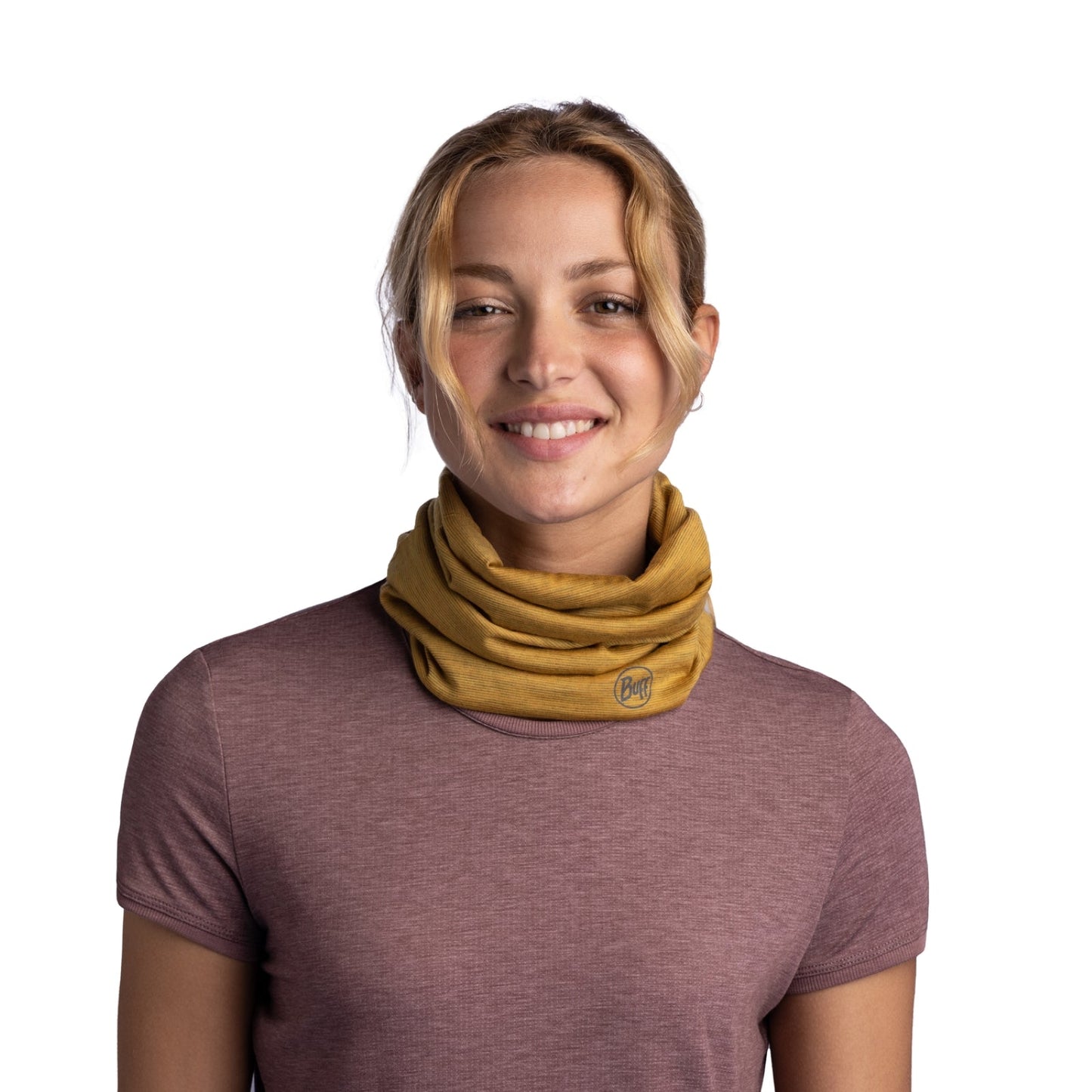 Buff Unisex Merino Wool Lightweight Outdoor Tubular Bandana Scarf - Maize