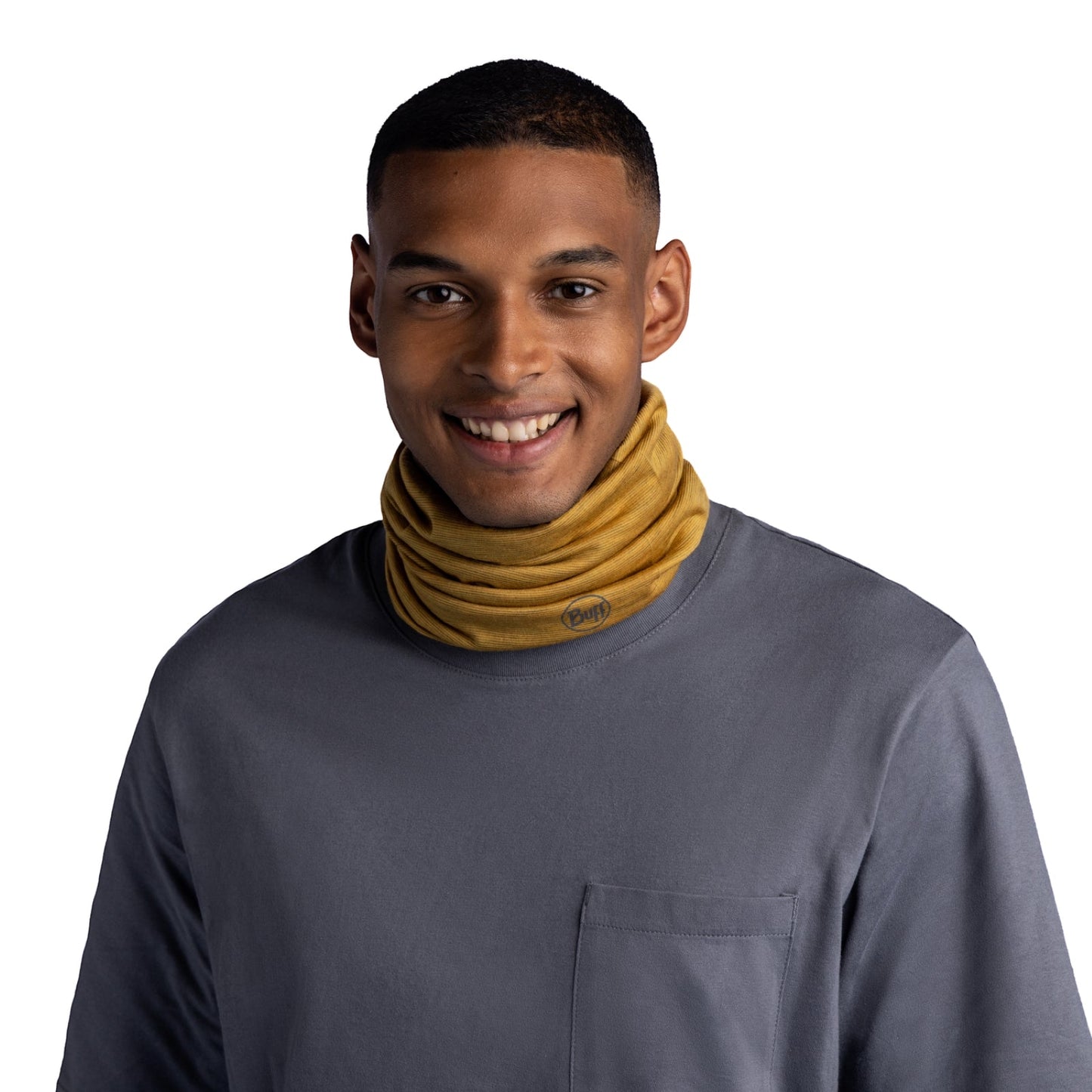 Buff Unisex Merino Wool Lightweight Outdoor Tubular Bandana Scarf - Maize