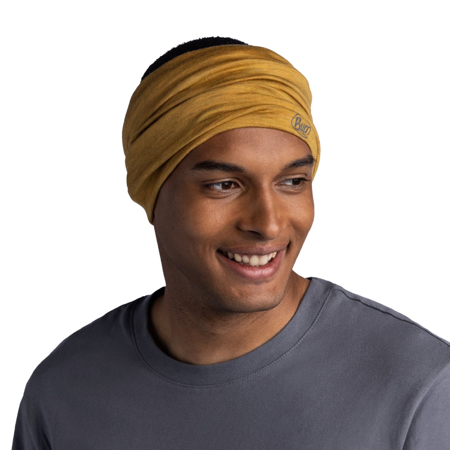 Buff Unisex Merino Wool Lightweight Outdoor Tubular Bandana Scarf - Maize