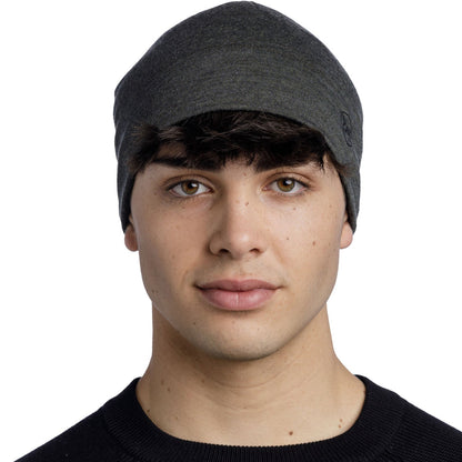 Buff Unisex Merino Wool Migweight Beanie Hat - Bark