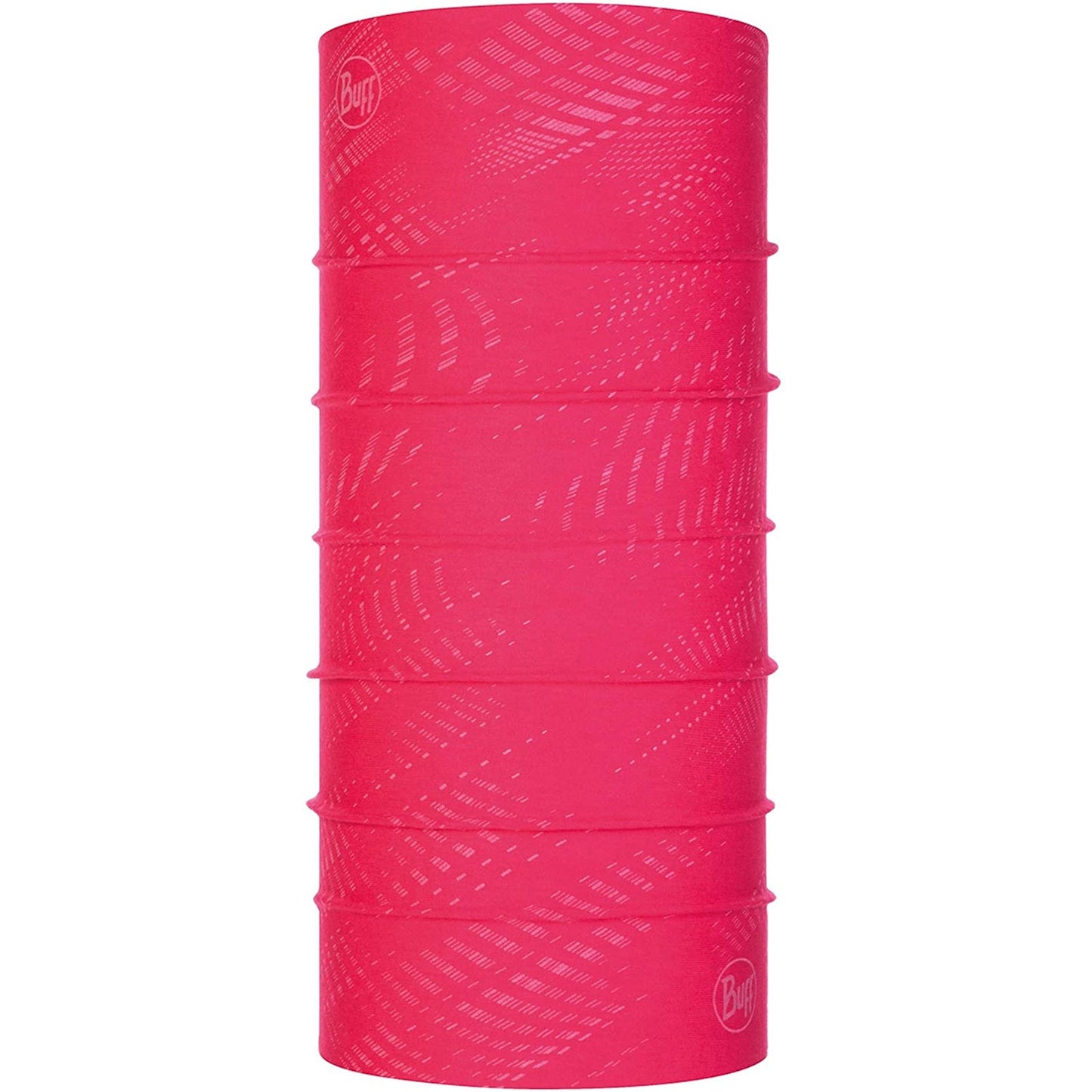 Buff Unisex Reflective Solid Original Tubular Neck Gaiter - Pink