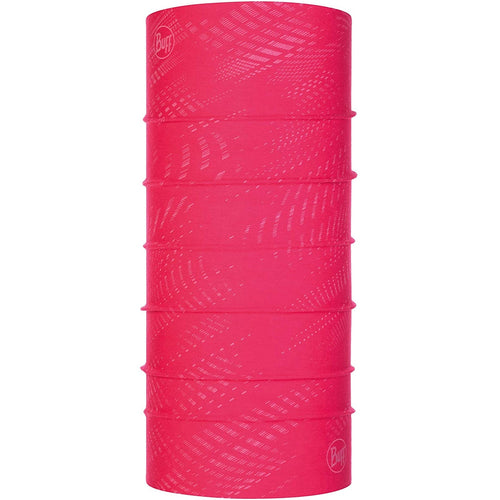 Buff Unisex Reflective Solid Original Tubular Neck Gaiter - Pink