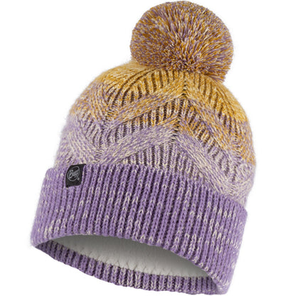 Buff Unisex Knitted Fleece Lined Bobble Hat