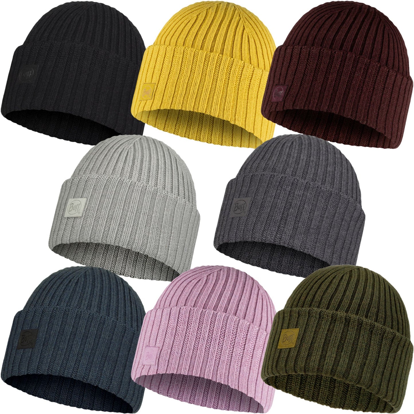 Buff Unisex Knitted Merino Wool Beanie Hat