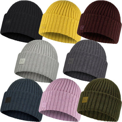 Buff Unisex Knitted Merino Wool Beanie Hat