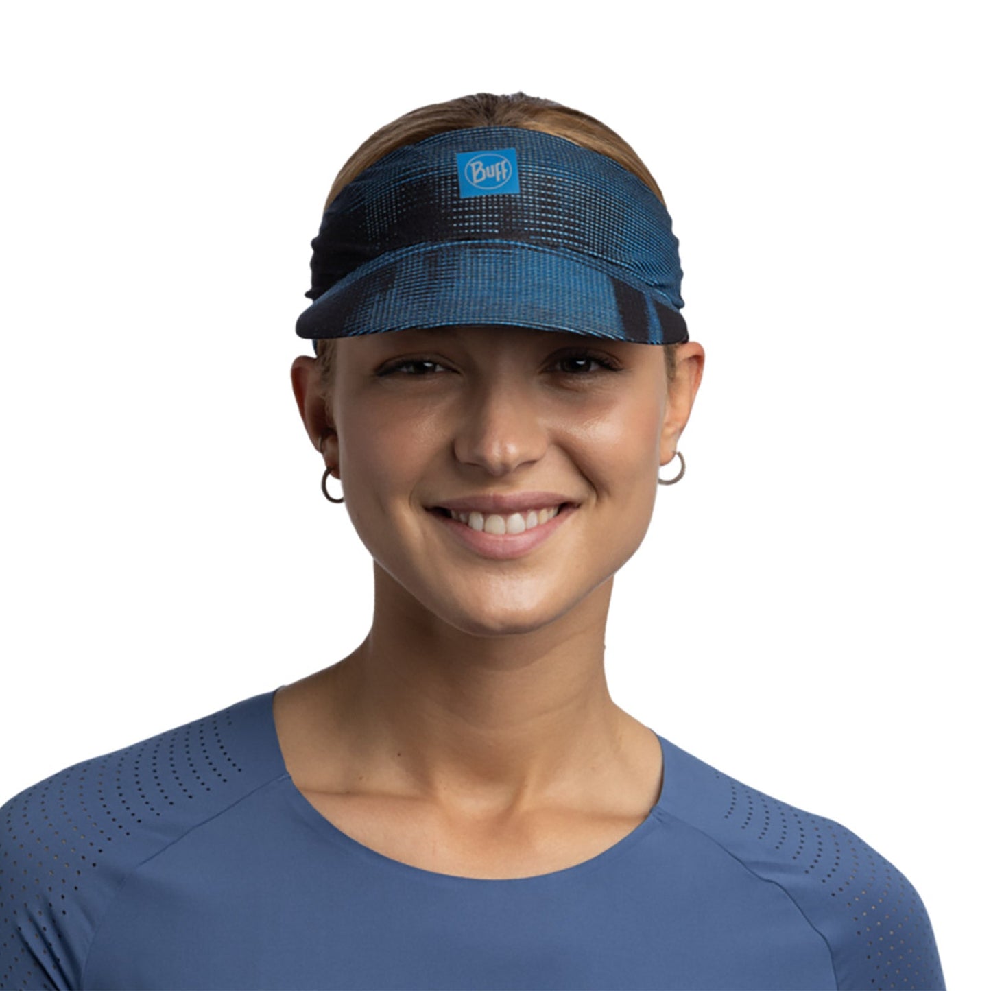 Buff Unisex Mens Womens Pack Speed Visor Packable Running Cap -  Azure