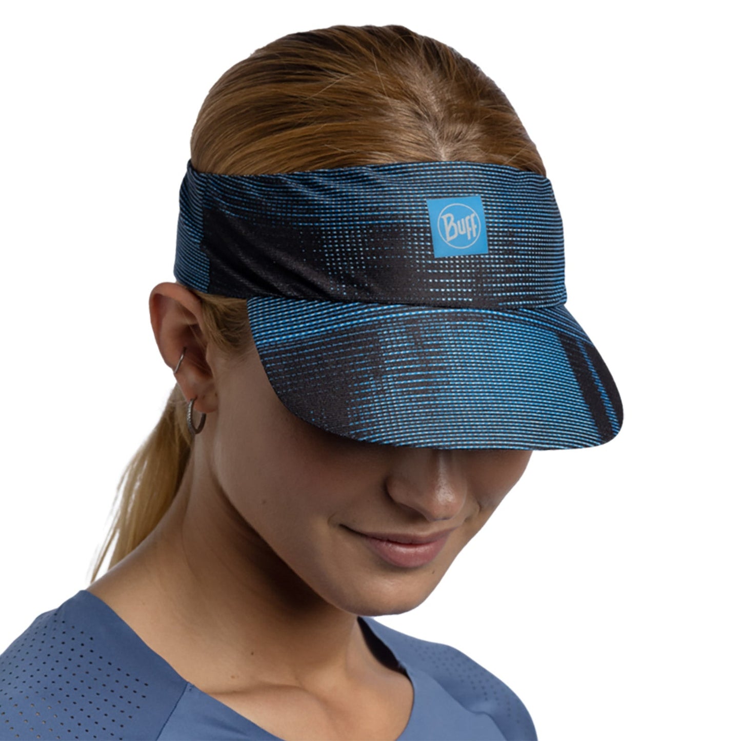 Buff Unisex Mens Womens Pack Speed Visor Packable Running Cap -  Azure