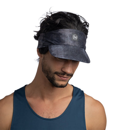 Buff Unisex Mens Womens Pack Speed Visor Packable Running Cap -  Graphite