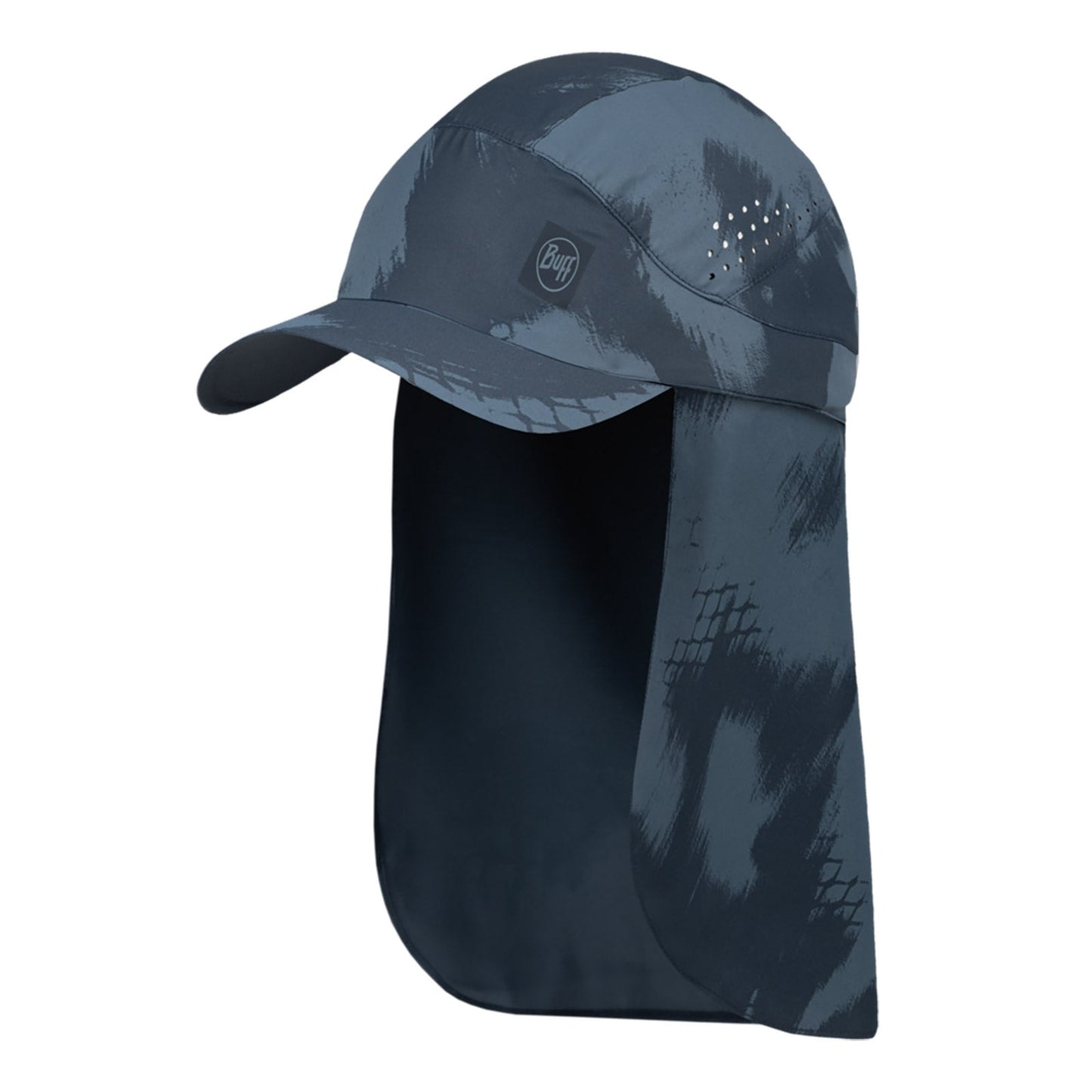 Buff Unisex Walking Hiking UPF 50 Packable Pack Sahara Cap - Steel