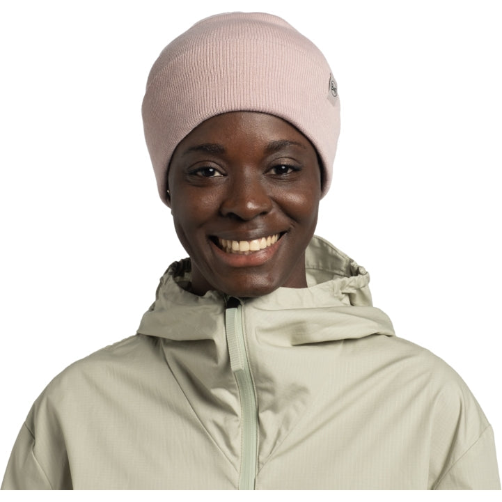 Buff Unisex Lilon Two Layer Circular Knit Beanie - Rosewood - OS