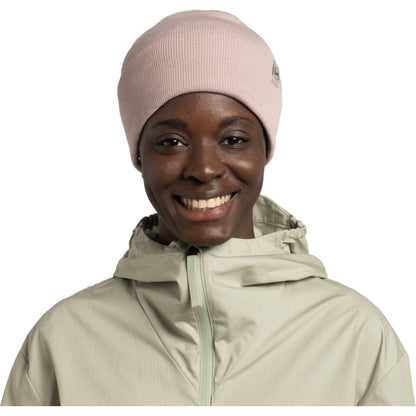 Buff Unisex Lilon Two Layer Circular Knit Beanie - Rosewood - OS