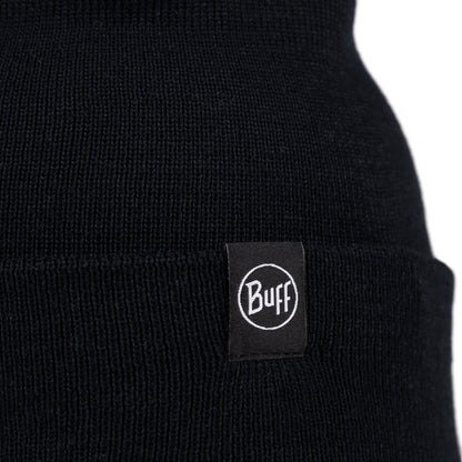 Buff Unisex Lilon Two Layer Circular Knit Beanie - Black - OS