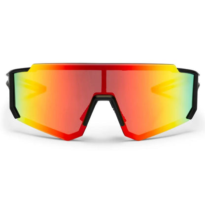 CHPO Siri Sport Sunglasses - Matte Black/Red Mirror