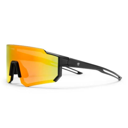 CHPO Siri Sport Sunglasses - Matte Black/Red Mirror