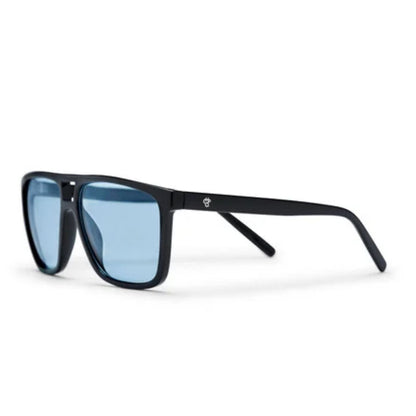 CHPO Siljan Shiny Sunglasses - Shiny Black/Light Blue