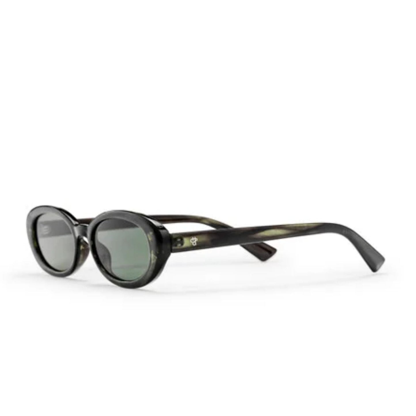 CHPO Alice Oval Sunglasses - Smoke Green/Green