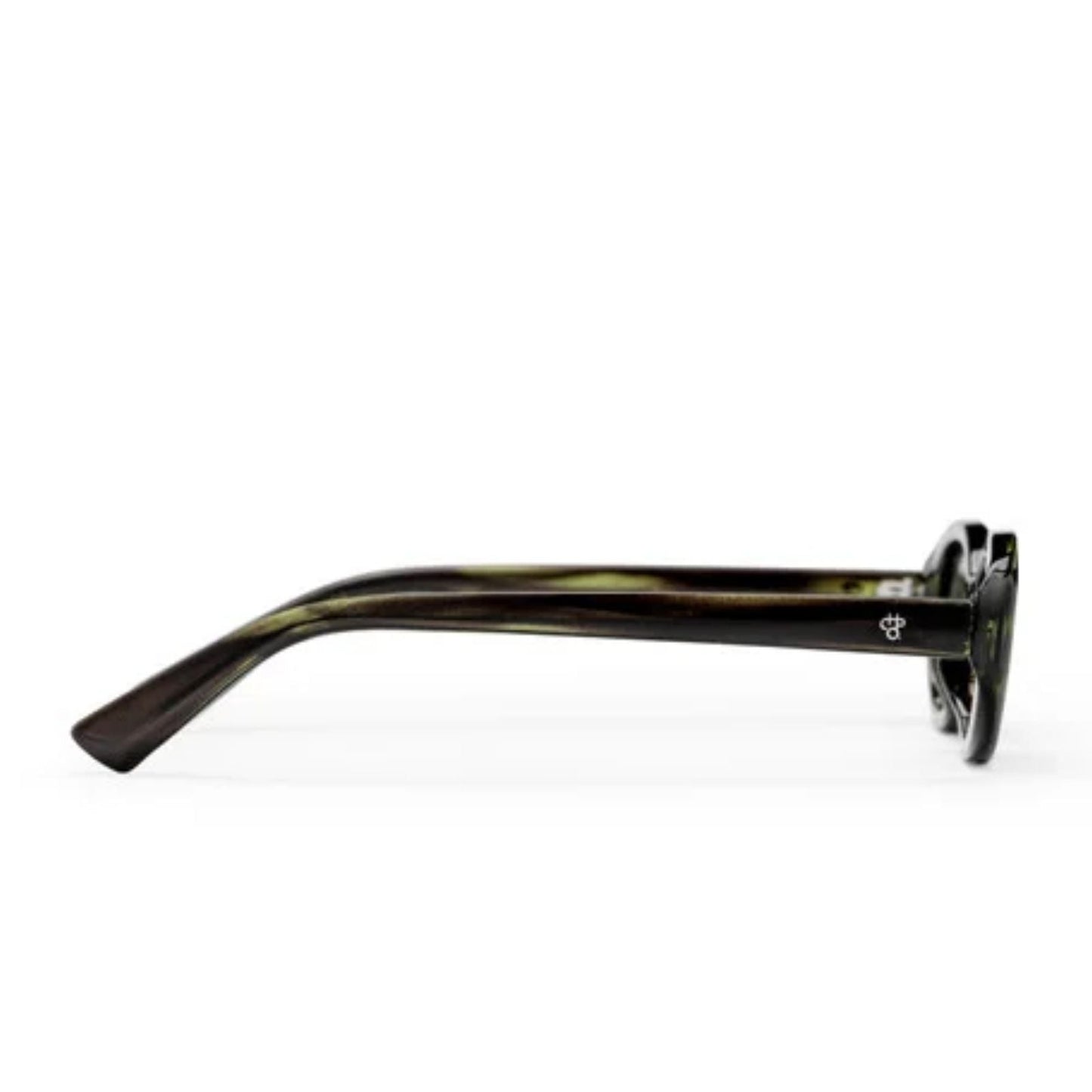 CHPO Alice Oval Sunglasses - Smoke Green/Green