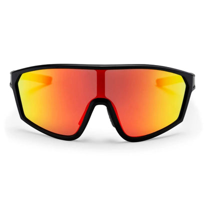 CHPO Vinfred Sports Sunglasses - Matte Black/Red Mirror