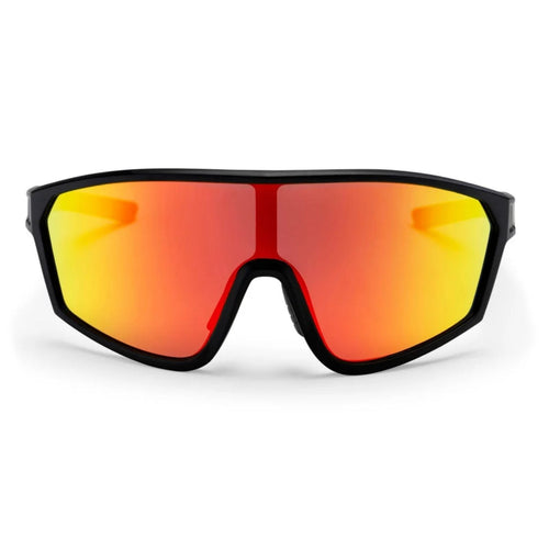 CHPO Vinfred Sports Sunglasses - Matte Black/Red Mirror