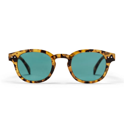 CHPO Carro Oval Sunglasses - Leopard/Turquoise