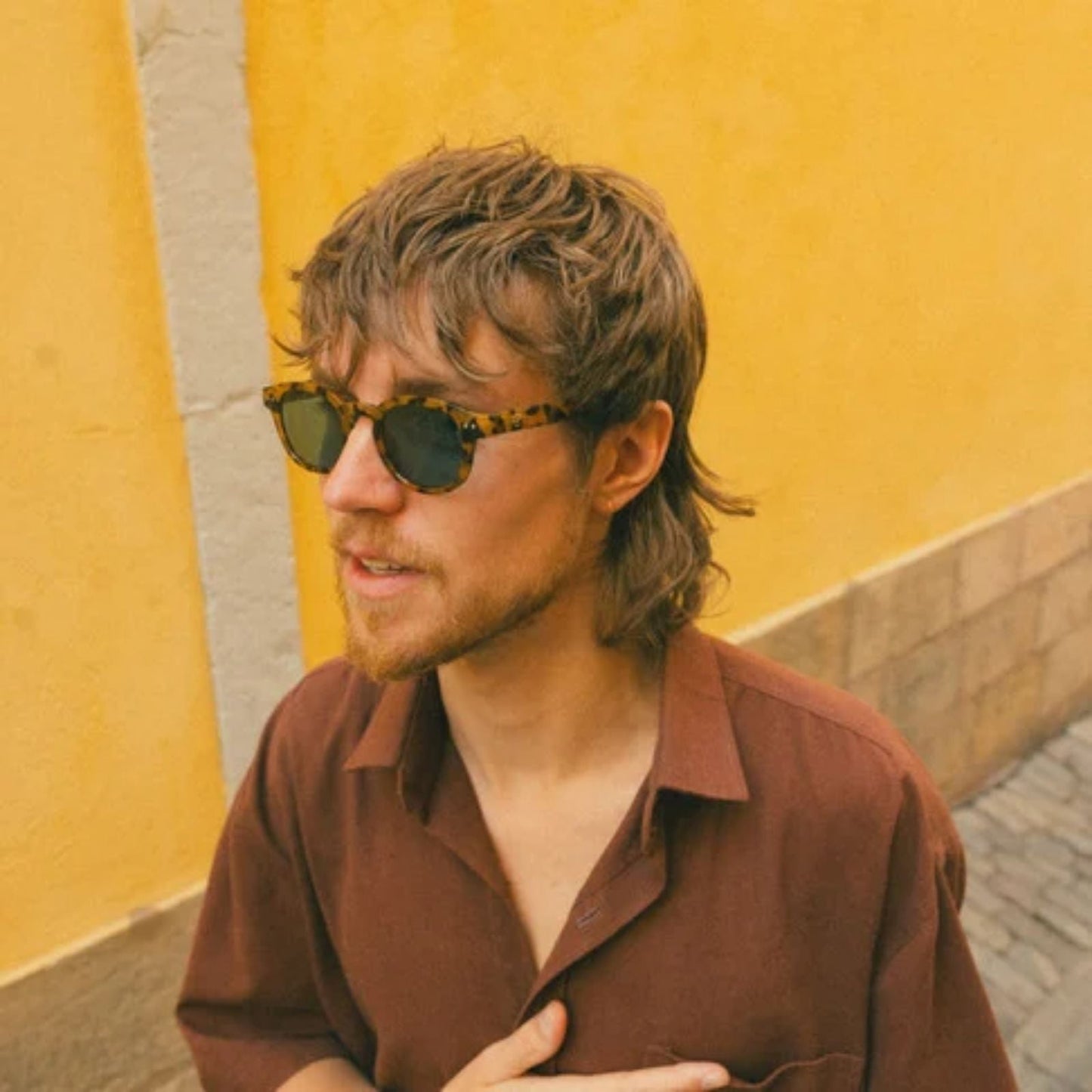 CHPO Carro Oval Sunglasses - Leopard/Turquoise
