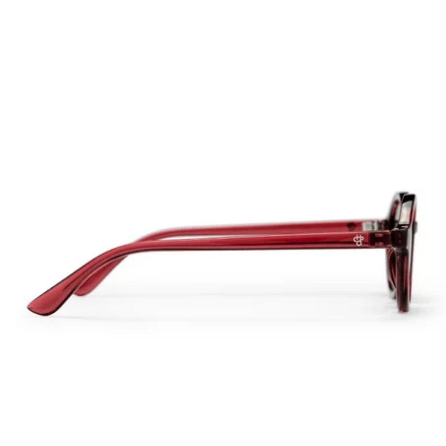 CHPO Marlene Oval Sunglasses - Burgundy/Brown