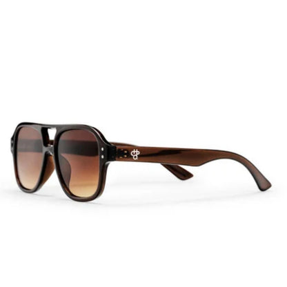 CHPO Cocas Geometric Sunglasses - Coffee/Brown Gradient
