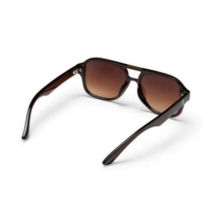 CHPO Cocas Geometric Sunglasses - Coffee/Brown Gradient