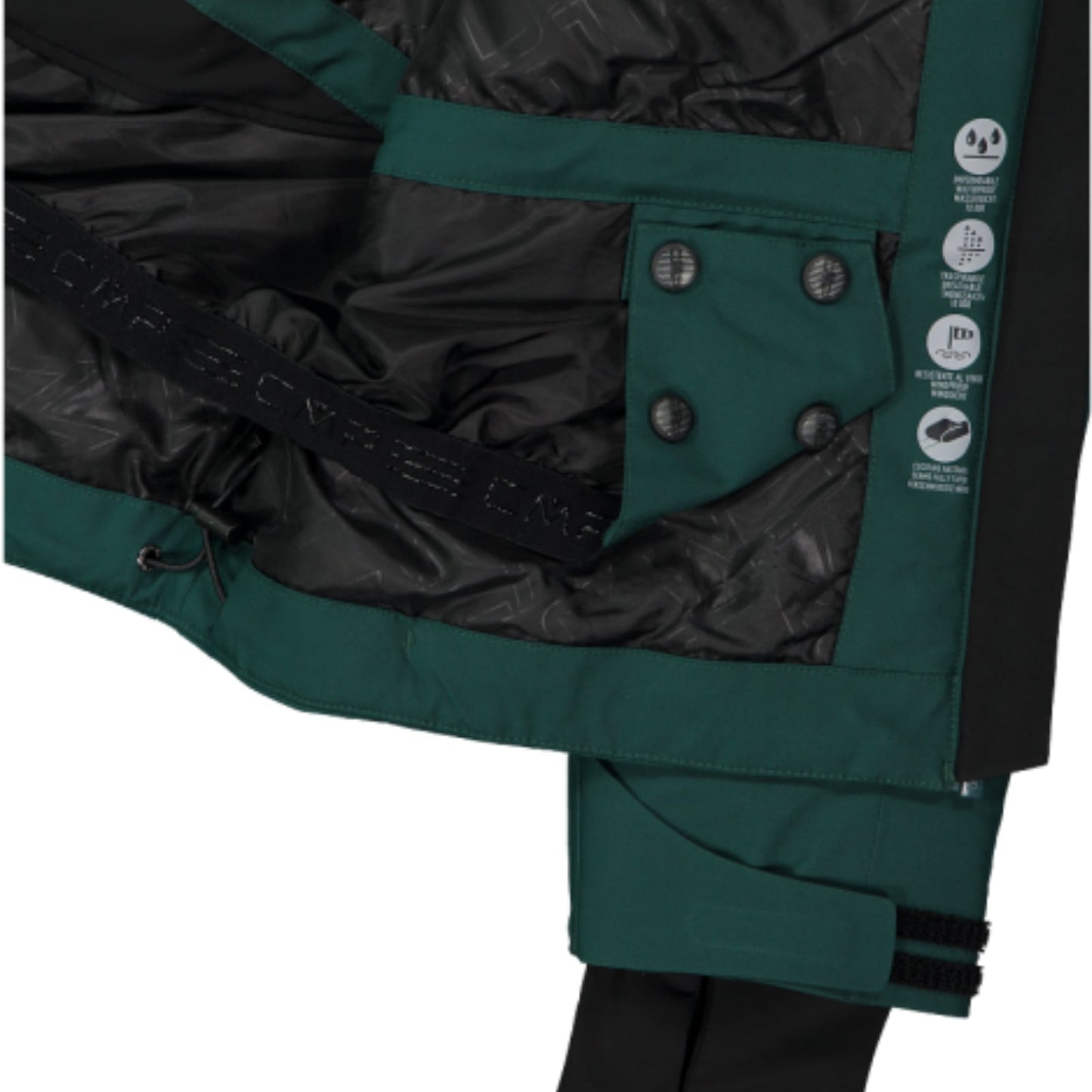 CMP Mens Hooded Twill Breathable Waterproof Ski Jacket