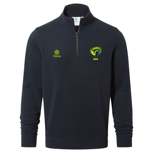 West Yorkshire Hawks Mens - Oakenshaw 1/4 Zip Neck Dark Indigo