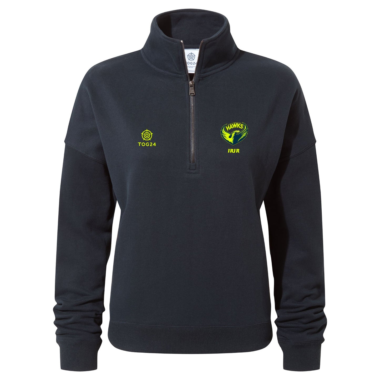 West Yorkshire Hawks Womens - Oakenshaw 1/4 Zip Neck Dark Indigo