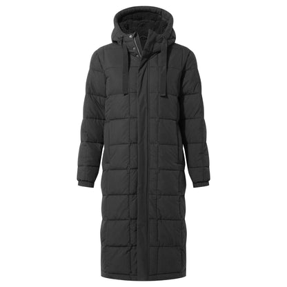 Saga Womens Long Shower Resistant Insulated Jacket - Black