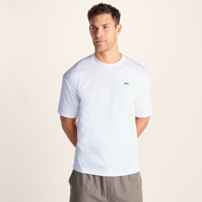 Saloon Mens Relaxed Fit Premium Supersoft T-Shirt - Optic White